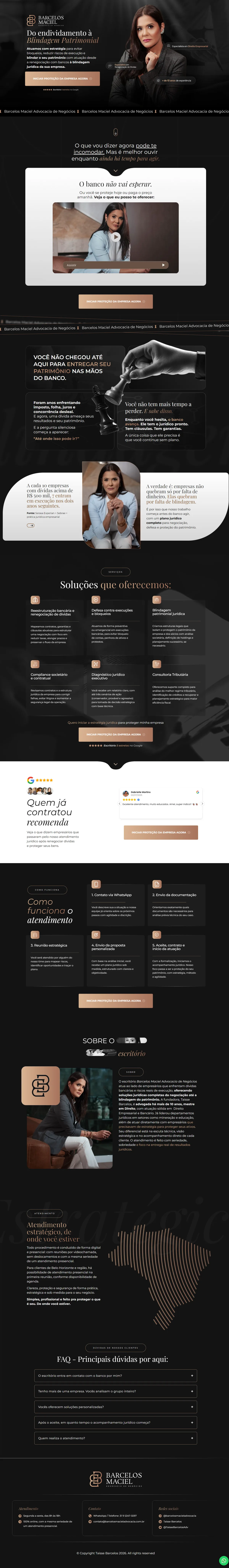 Preview da landing page Barcelos Maciel